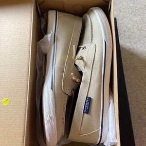 Sperry lounge away in Sparkle tan